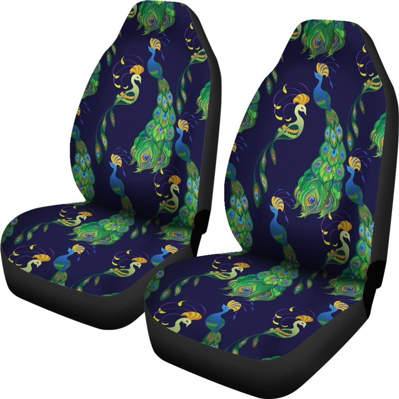 Peacock Art Design Print Universal Fit Car Seat Covers