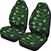 Peacock Feather Green Design Print Universal Fit Car Seat Covers