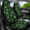 Peacock Feather Green Design Print Universal Fit Car Seat Covers