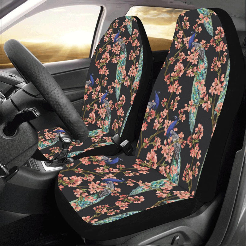 Peacock Pattern Print Design A01 Car Seat Covers (Set of 2)-JORJUNE.COM