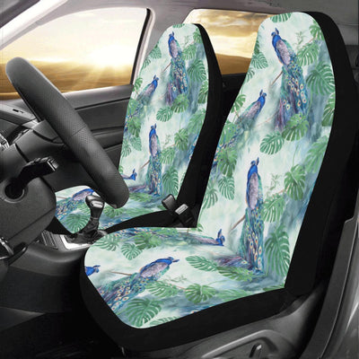 Peacock Pattern Print Design A02 Car Seat Covers (Set of 2)-JORJUNE.COM