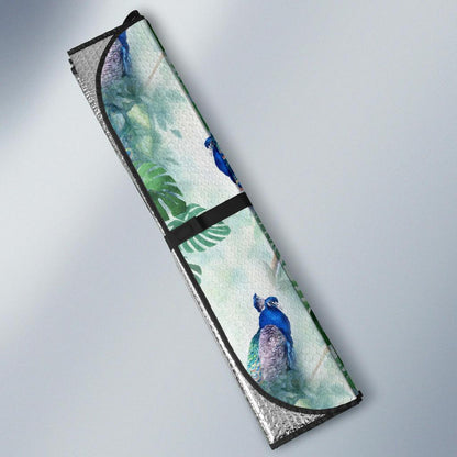 Peacock Pattern Print Design A02 Car Sun Shades-JORJUNE.COM