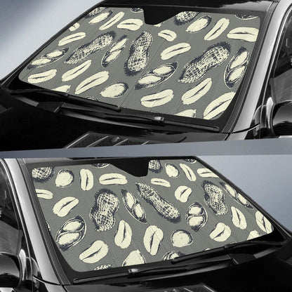 Peanut Pattern Print Design A01 Car Sun Shades-JORJUNE.COM