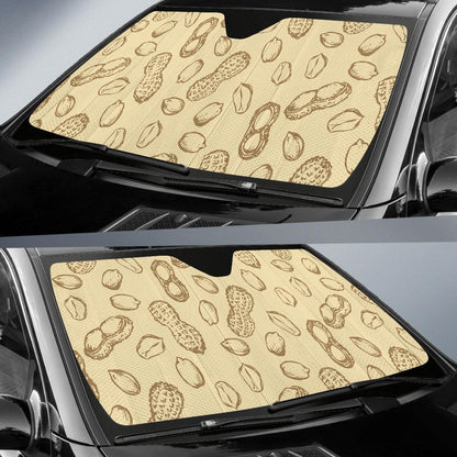 Peanut Pattern Print Design A02 Car Sun Shades-JORJUNE.COM