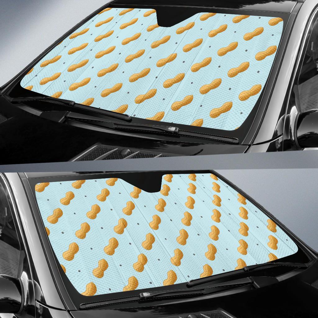 Peanut Pattern Print Design A03 Car Sun Shades-JORJUNE.COM