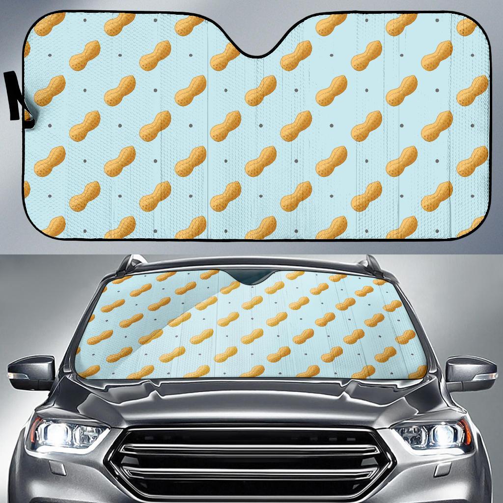 Peanut Pattern Print Design A03 Car Sun Shades-JORJUNE.COM