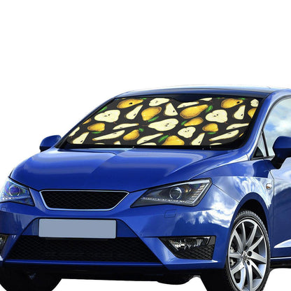 Pear Pattern Print Design PE01 Car Sun Shade-JorJune