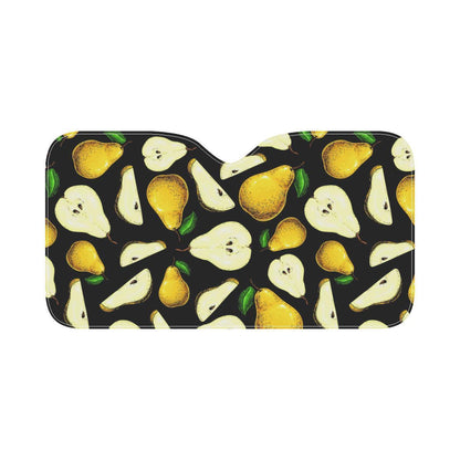Pear Pattern Print Design PE01 Car Sun Shade-JorJune