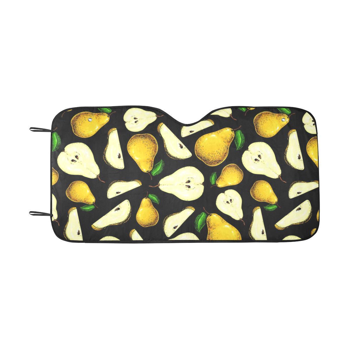 Pear Pattern Print Design PE01 Car Sun Shade-JorJune