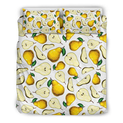 Pear Pattern Print Design PE01 Duvet Cover Bedding Set-JORJUNE.COM