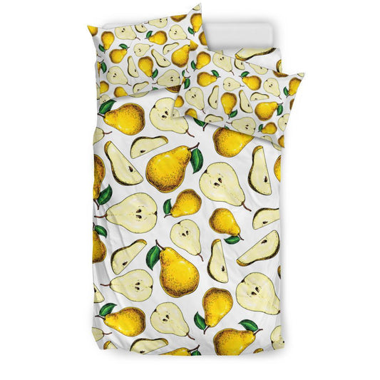 Pear Pattern Print Design PE01 Duvet Cover Bedding Set-JORJUNE.COM