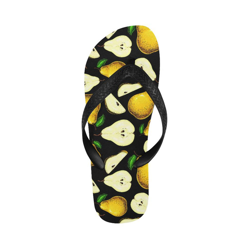 Pear Pattern Print Design PE01 Flip Flops-JorJune