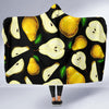 Pear Pattern Print Design PE01 Hooded Blanket-JORJUNE.COM