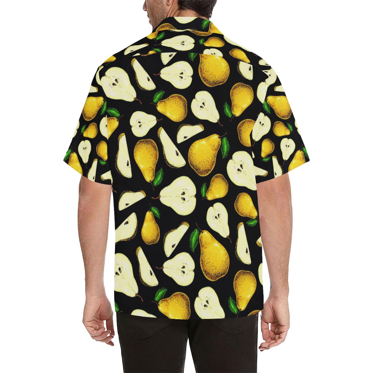 Pear Pattern Print Design PE01 Men Hawaiian Shirt-JorJune