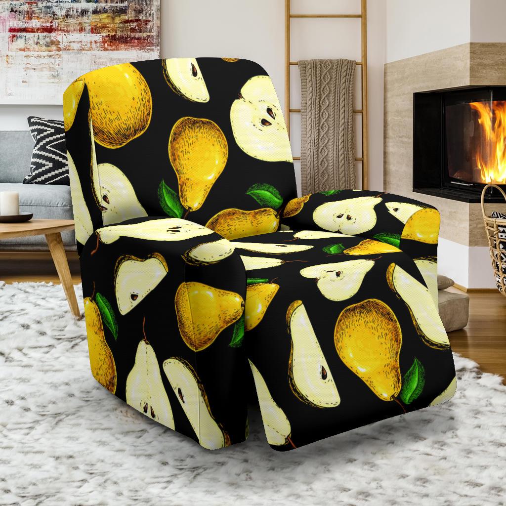 Pear Pattern Print Design PE01 Recliner Slipcover-JORJUNE.COM