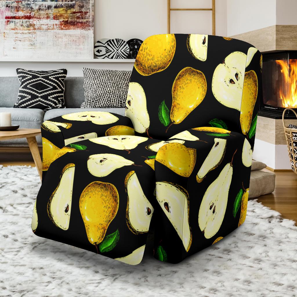 Pear Pattern Print Design PE01 Recliner Slipcover-JORJUNE.COM