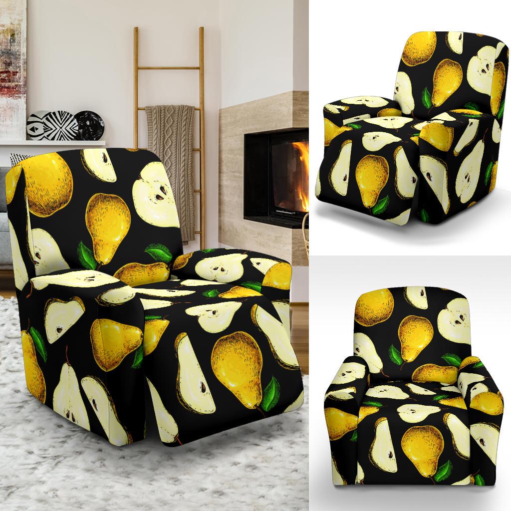 Pear Pattern Print Design PE01 Recliner Slipcover-JORJUNE.COM