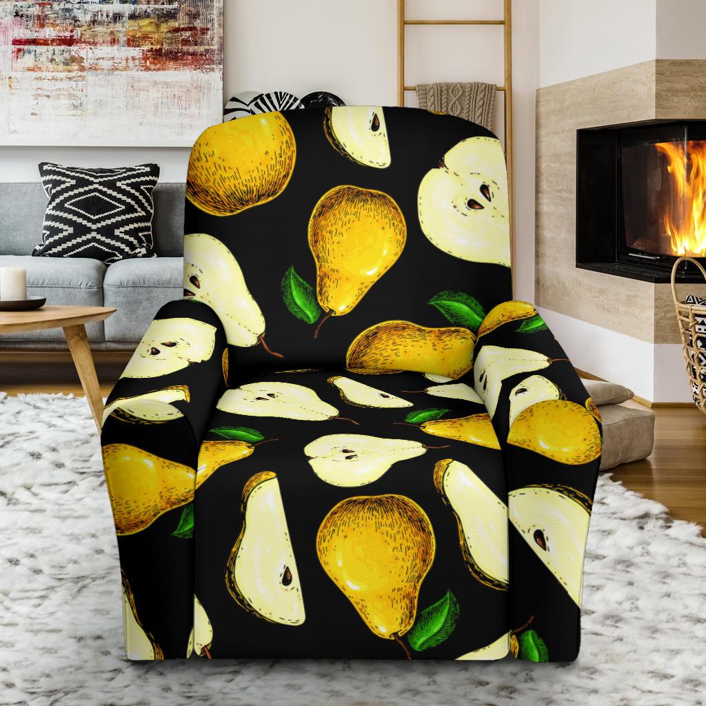 Pear Pattern Print Design PE01 Recliner Slipcover-JORJUNE.COM