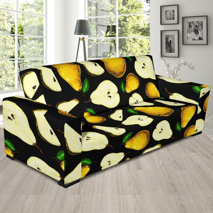 Pear Pattern Print Design PE01 Sofa Slipcover-JORJUNE.COM