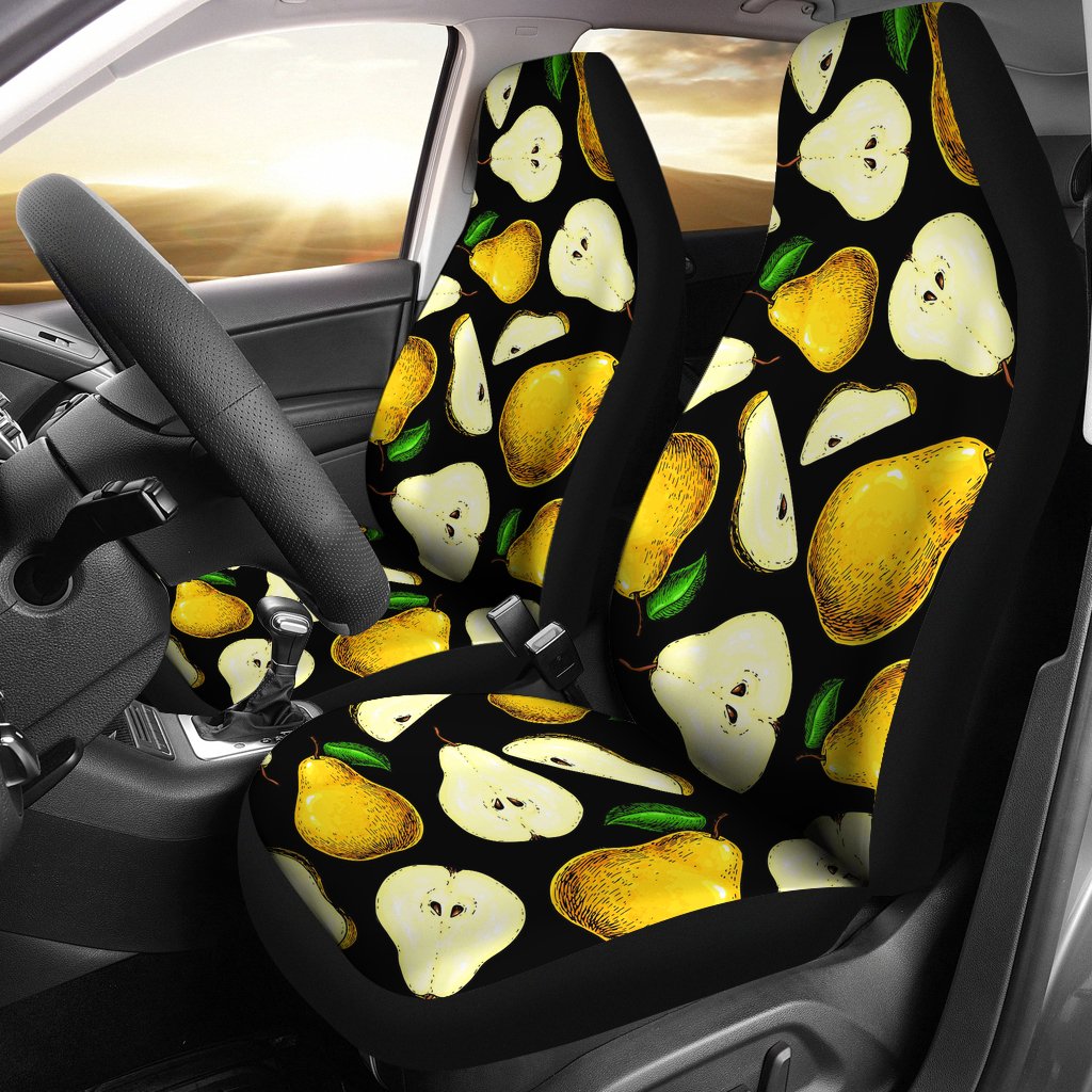 Pear Pattern Print Design PE01 Universal Fit Car Seat Covers-JorJune