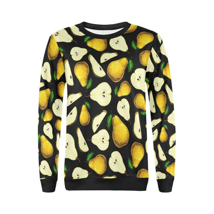 Pear Pattern Print Design PE01 Women Long Sleeve Sweatshirt-JorJune