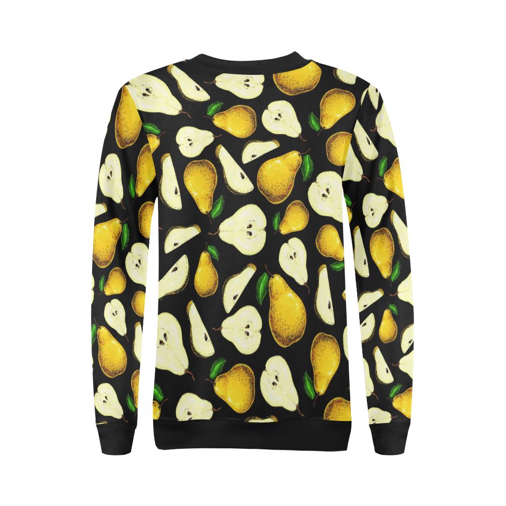 Pear Pattern Print Design PE01 Women Long Sleeve Sweatshirt-JorJune