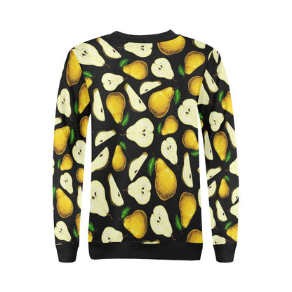 Pear Pattern Print Design PE01 Women Long Sleeve Sweatshirt-JorJune