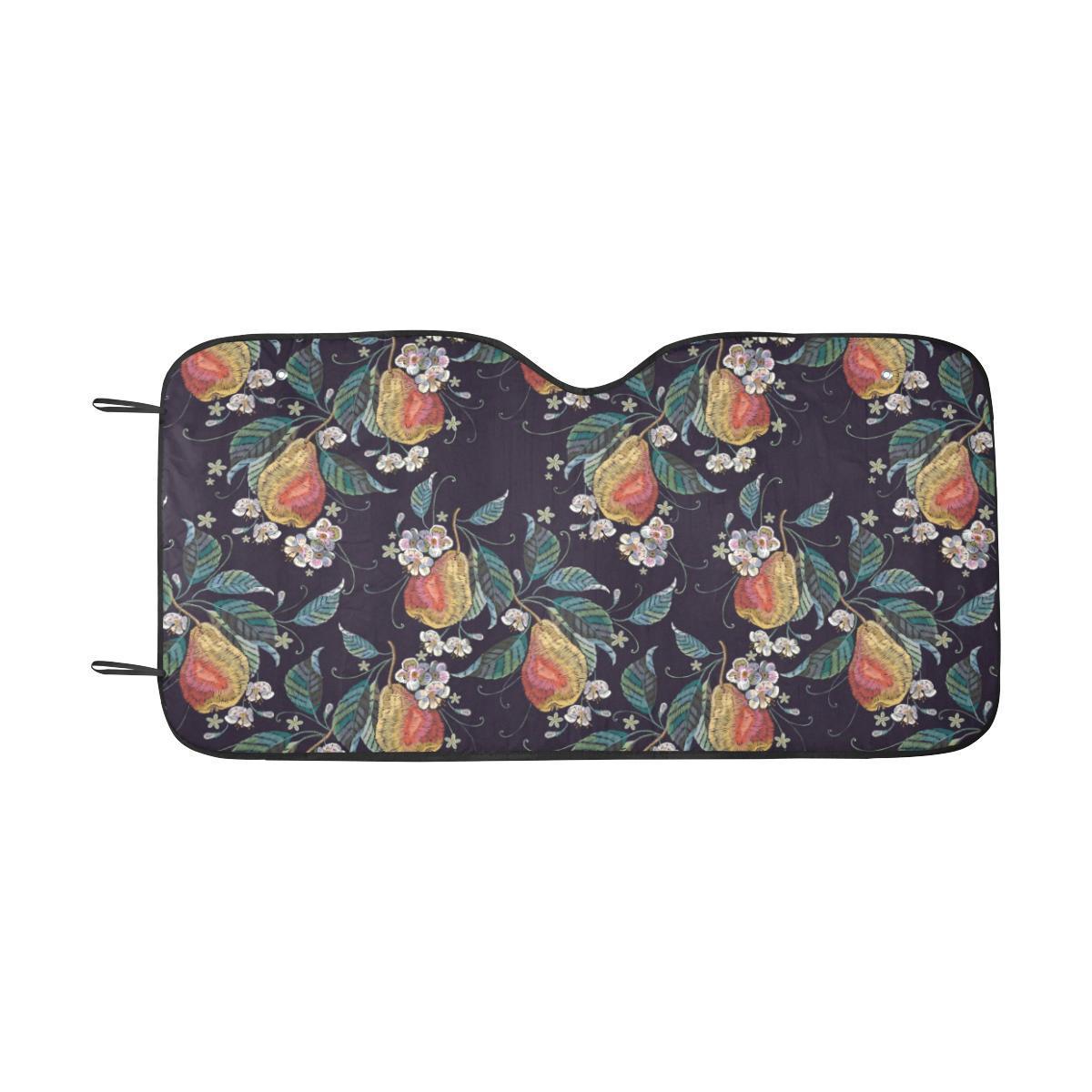 Pear Pattern Print Design PE02 Car Sun Shade-JorJune
