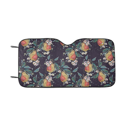 Pear Pattern Print Design PE02 Car Sun Shade-JorJune
