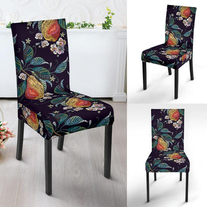 Pear Pattern Print Design PE02 Dining Chair Slipcover-JORJUNE.COM