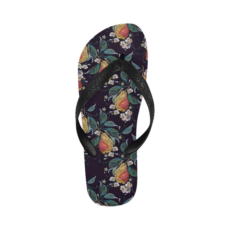 Pear Pattern Print Design PE02 Flip Flops-JorJune