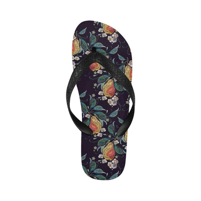 Pear Pattern Print Design PE02 Flip Flops-JorJune