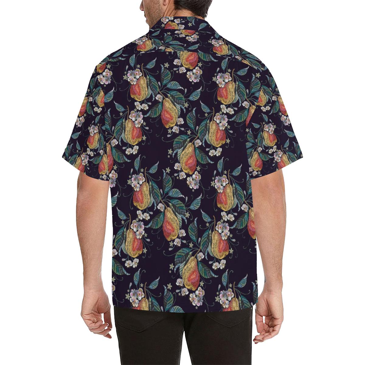 Pear Pattern Print Design PE02 Men Hawaiian Shirt-JorJune