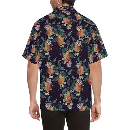 Pear Pattern Print Design PE02 Men Hawaiian Shirt-JorJune