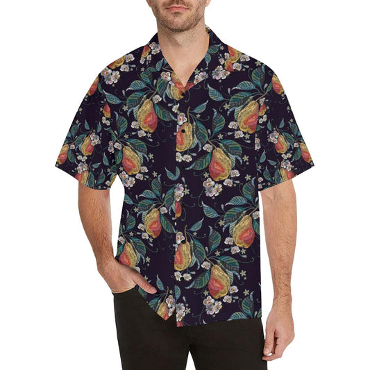 Pear Pattern Print Design PE02 Men Hawaiian Shirt-JorJune
