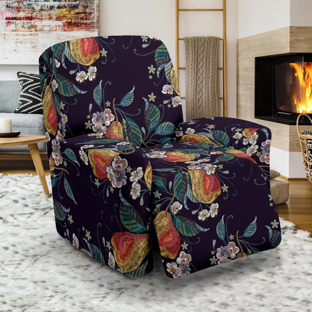 Pear Pattern Print Design PE02 Recliner Slipcover-JORJUNE.COM