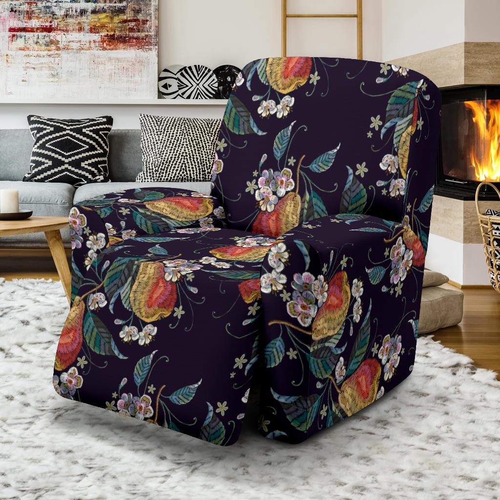Pear Pattern Print Design PE02 Recliner Slipcover-JORJUNE.COM