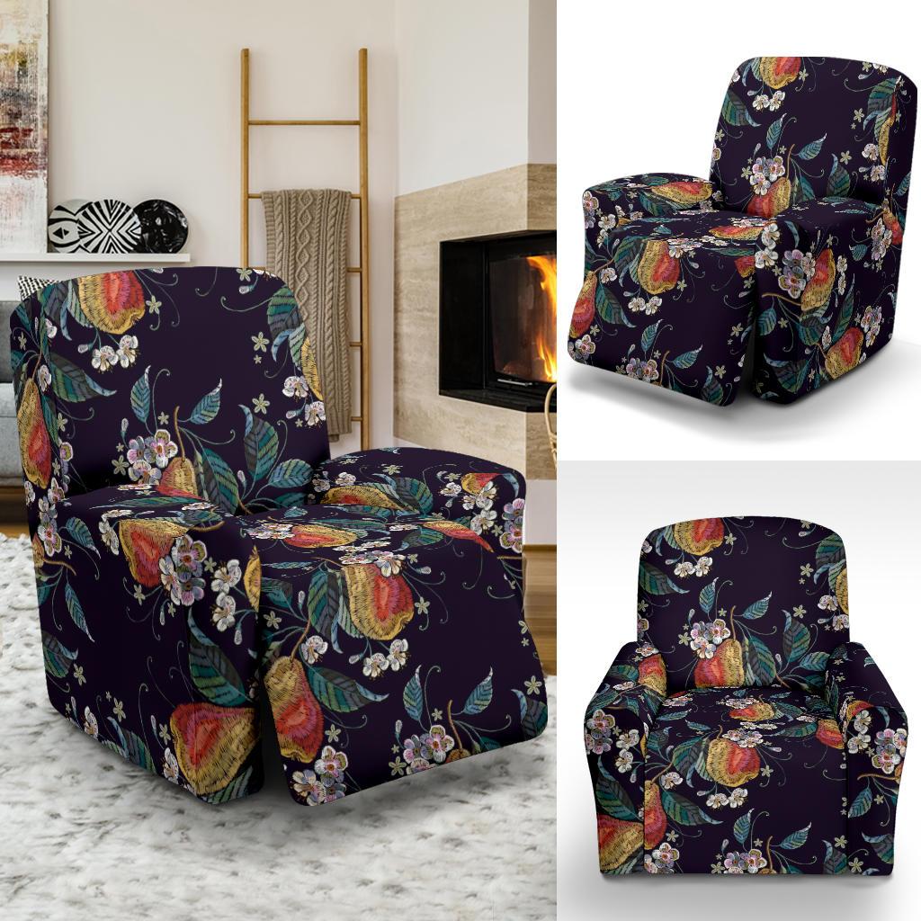 Pear Pattern Print Design PE02 Recliner Slipcover-JORJUNE.COM