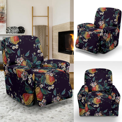 Pear Pattern Print Design PE02 Recliner Slipcover-JORJUNE.COM