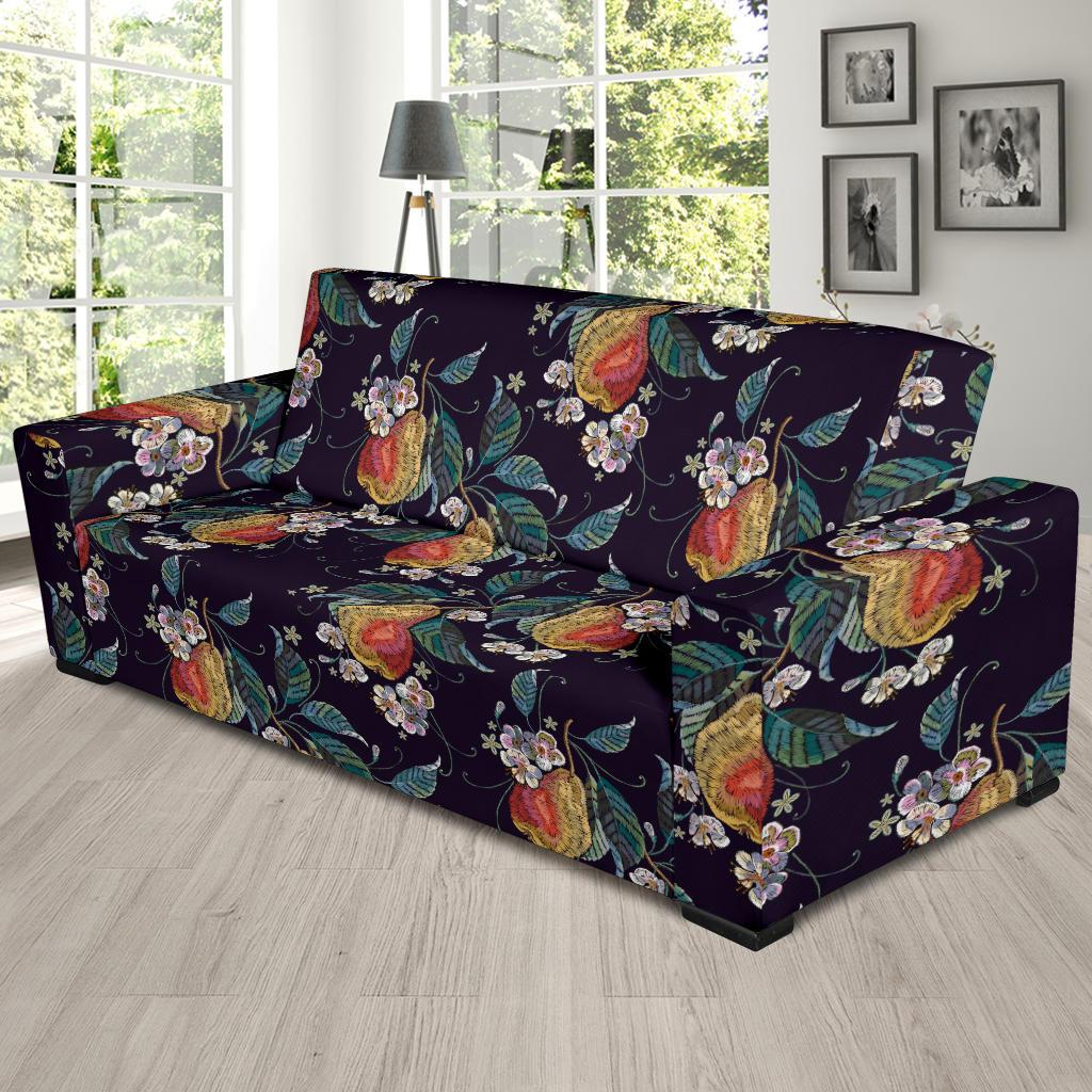 Pear Pattern Print Design PE02 Sofa Slipcover-JORJUNE.COM