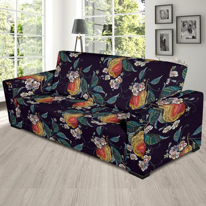 Pear Pattern Print Design PE02 Sofa Slipcover-JORJUNE.COM