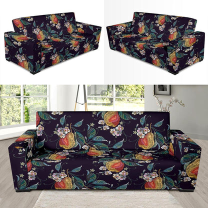 Pear Pattern Print Design PE02 Sofa Slipcover-JORJUNE.COM