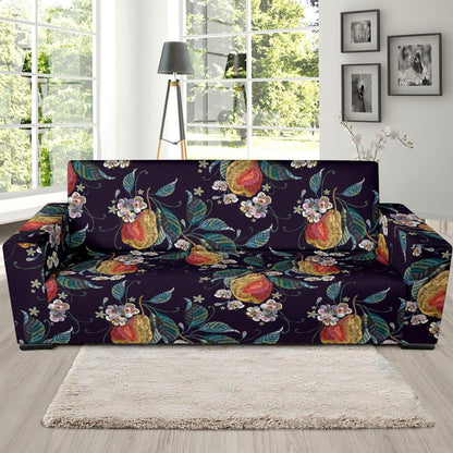 Pear Pattern Print Design PE02 Sofa Slipcover-JORJUNE.COM