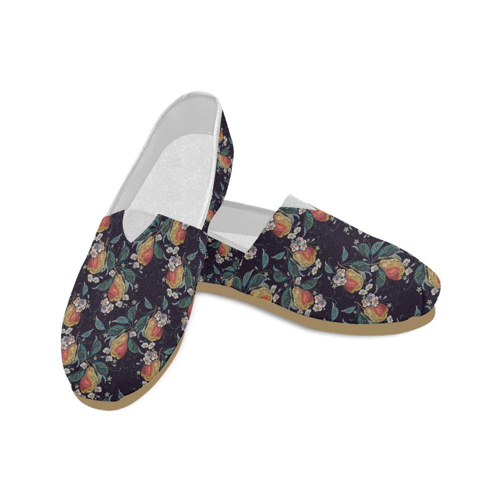Pear Pattern Print Design PE02 Women Casual Shoes-JorJune.com