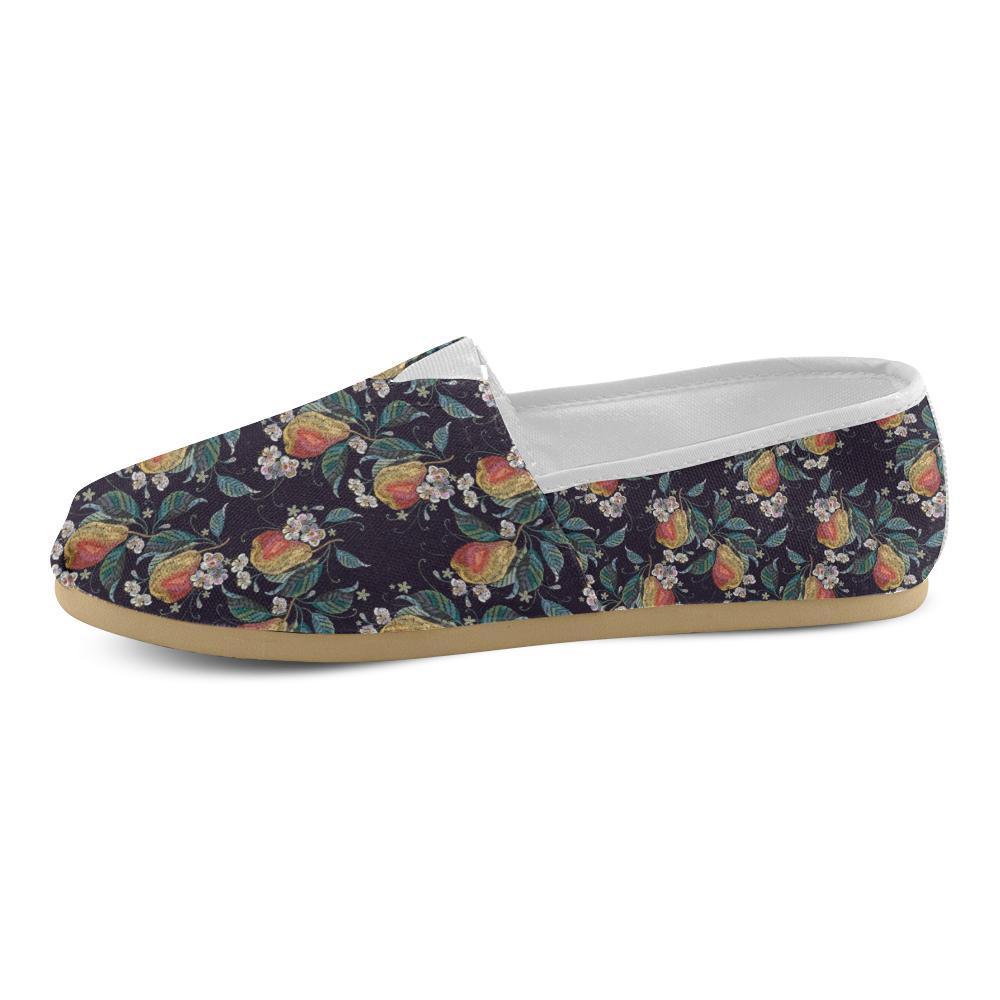 Pear Pattern Print Design PE02 Women Casual Shoes-JorJune.com