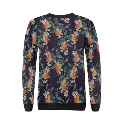 Pear Pattern Print Design PE02 Women Long Sleeve Sweatshirt-JorJune