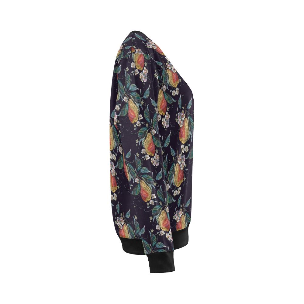 Pear Pattern Print Design PE02 Women Long Sleeve Sweatshirt-JorJune