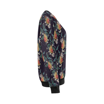 Pear Pattern Print Design PE02 Women Long Sleeve Sweatshirt-JorJune