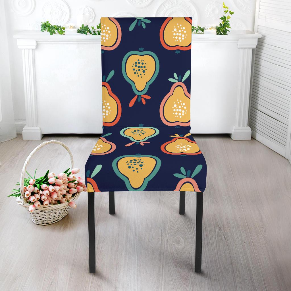 Pear Pattern Print Design PE03 Dining Chair Slipcover-JORJUNE.COM