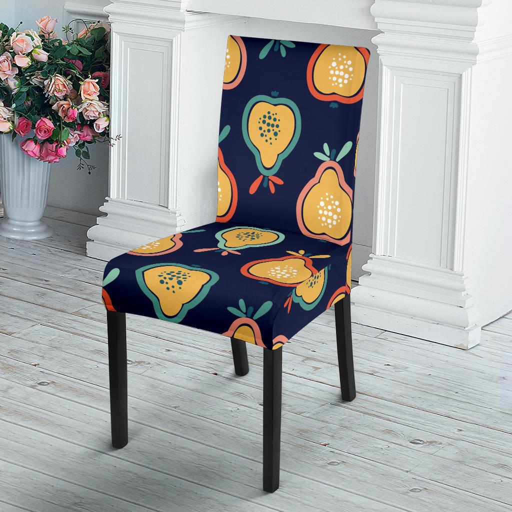 Pear Pattern Print Design PE03 Dining Chair Slipcover-JORJUNE.COM